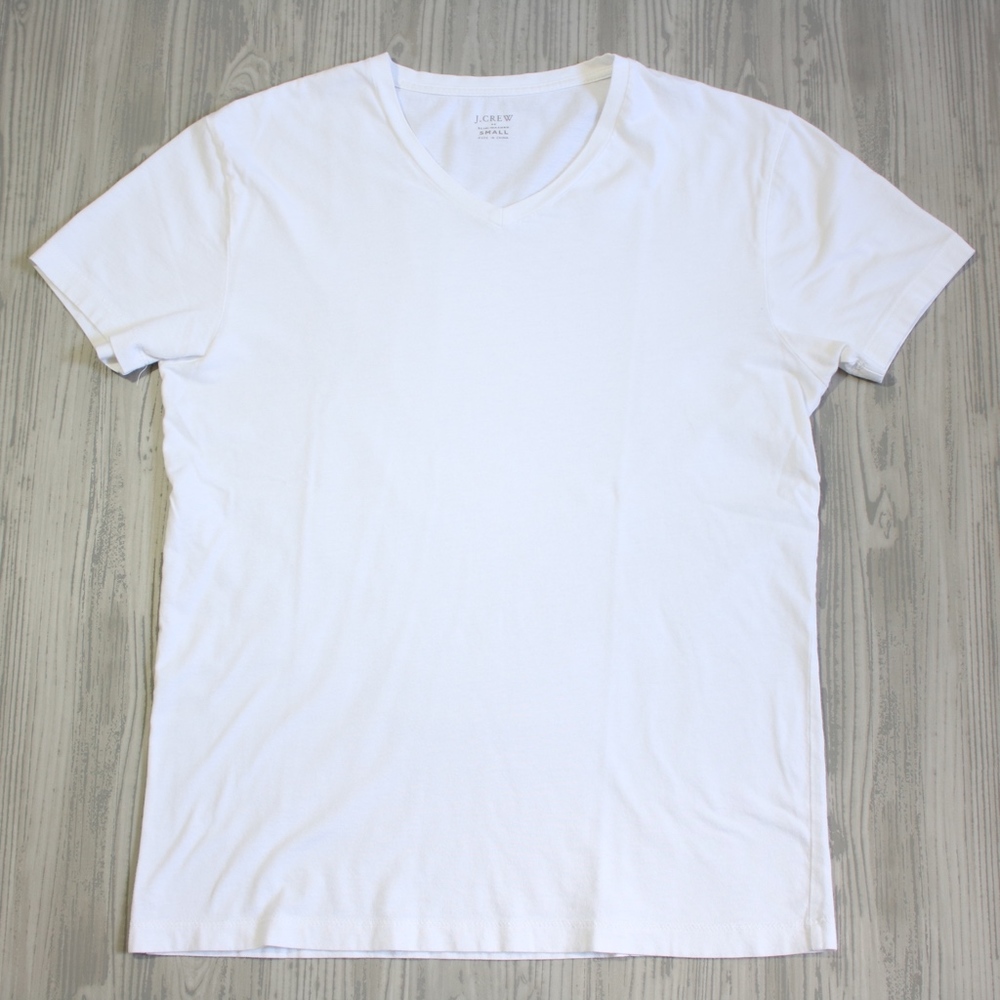 JCREW SLIM V-NECK WHITE T-SHIRT